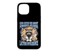 Carcasa para iPhone 15 God Gives His Most Powerful Soldiers Lactose Intolerance
