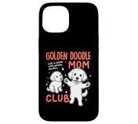 Carcasa para iPhone 15 Golden Doodle Mom Club Goldendoodle Dog Mom Día de la Madre