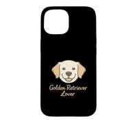 Carcasa para iPhone 15 Golden Retriever Lover Minimal Dog Face Art