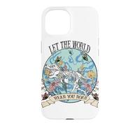 Carcasa para iPhone 15 Gráfico Floral de Dinosaurio Hear You Roar Empowerment