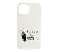 Carcasa para iPhone 15 Gráfico humorístico de Parodia Divertida de THOTS & Prayers