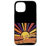 Carcasa para iPhone 15 Gráfico Retro de Rise Shine Fight The Patriarchy Sunburst
