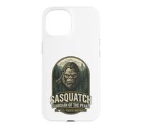 Carcasa para iPhone 15 Gráfico Vintage del noroeste del Pacífico de Sasquatch Guardian Peaks