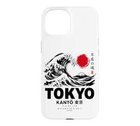 Carcasa para iPhone 15 Gran Ola Arte Japonés Tokio Kanto Japón Ola Retro
