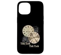 Carcasa para iPhone 15 Grandfather Alarm Clock Time Tick Tock Clock T-Shirt