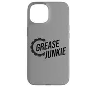 Carcasa para iPhone 15 Grease Junkie Monkey Mechanic Tech Garage Repair Engines