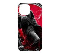 Carcasa para iPhone 15 Guadaña de la Parca Ángeles caídos Arte de Terror gótico Oscuro