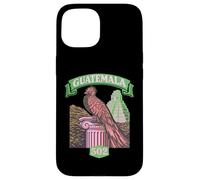Carcasa para iPhone 15 Guatemala Quetzal Chapin 502 Tikal Antigua Guatemalteco Rosa