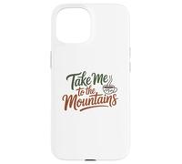 Carcasa para iPhone 15 Guión de café Aventurero, tipografía de café de montaña