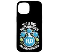 Carcasa para iPhone 15 H2O Dos Partes Hidrógeno Una Parte Oxígeno Ciencia