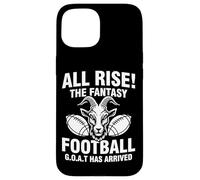 Carcasa para iPhone 15 Ha Llegado All Rise The Fantasy Football Goat, Divertida Cita