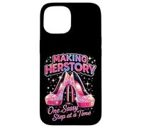 Carcasa para iPhone 15 Haciendo de Herstory un Paso Atrevido a la Vez