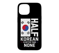 Carcasa para iPhone 15 Half Korean Better Than None Funny Korea Pride Bandera Coreana
