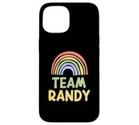 Carcasa para iPhone 15 Happy Colorful Team Randy Rainbow Pride Green Yellow