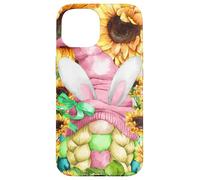 Carcasa para iPhone 15 Happy Easter GNOME Mom For Just A Girl Who Loves Sunflower