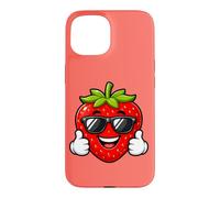 Carcasa para iPhone 15 Happy Strawberry aplaude Summer Cool Vibes