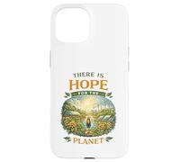 Carcasa para iPhone 15 Hay Esperanza para el Planeta Solarpunk Día de la Tierra Vida Verde