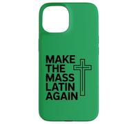 Carcasa para iPhone 15 Haz de Nuevo la Cruz católica Tradicional en latín