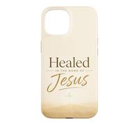 Carcasa para iPhone 15 Healed in The Name of Jesus - Cross at Sunrise