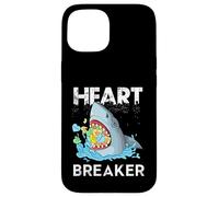 Carcasa para iPhone 15 Heart Breaker Shark Shirt Valentine Shark Shirt Valentines