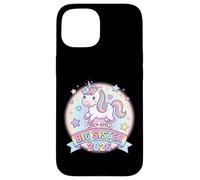 Carcasa para iPhone 15 Hermana Mayor de Only Child 2026, Unicornio, arcoíris, Lindo