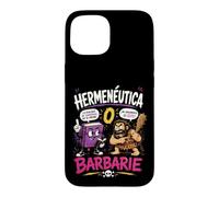 Carcasa para iPhone 15 Hermenéutica o Barbarie Humor Filosófico Divertido
