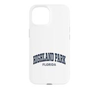 Carcasa para iPhone 15 Highland Park Florida Retro