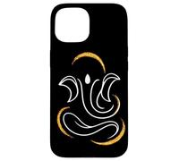 Carcasa para iPhone 15 Hindú Ganesha Puja Elefante Dios India Meditación Yoga Murti