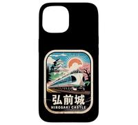 Carcasa para iPhone 15 Hirosaki Castle Japón Retro Tren Vintage Kanji Souvenir