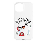 Carcasa para iPhone 15 Hola-Ween Funny Ghost Pun