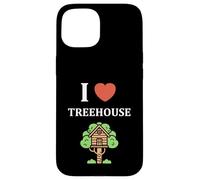 Carcasa para iPhone 15 Home Nature Tree House Minimalist Simple i Love Treehouse