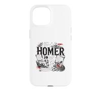 Carcasa para iPhone 15 Homer Iliad Odyssey Poesía Griega Antigua