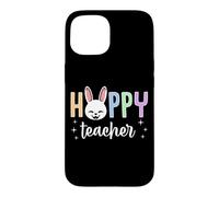 Carcasa para iPhone 15 Hoppy Teacher Happy Easter Bunny Gráfico