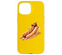 Carcasa para iPhone 15 Hot Dog Beach Wiener Funny Holiday Lover Juego de Palabras Ingenioso Humor Arte