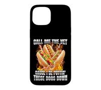 Carcasa para iPhone 15 Hot Dog Call Me The Vet Puttin 'Dogs Down Bootleg Fun Glizzy