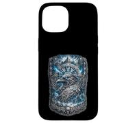 Carcasa para iPhone 15 Hugin & Munin los Cuervos Vikingos de Odín Mitología nórdica