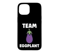 Carcasa para iPhone 15 Humor Food Eggplant Simple Team Eggplant