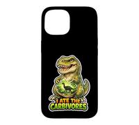 Carcasa para iPhone 15 I Ate The Carbívoros Divertido Juego de Palabras Vegano Dino