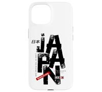 Carcasa para iPhone 15 I Love Japan, Retro Vintage Japan Illustration Fashion