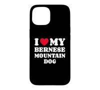 Carcasa para iPhone 15 I Love My Bernese Mountain Dog Boyero de Montana Bernés