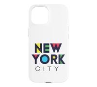 Carcasa para iPhone 15 I Love NYC Colorful New York City NYC Modern Bold Typography