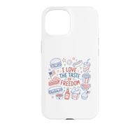 Carcasa para iPhone 15 I Love The Taste of Freedom Vintage American Foods Gráfico