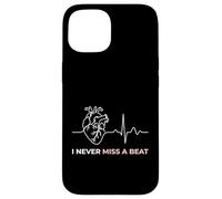 Carcasa para iPhone 15 I Never Miss A Beat Heart Medical ECG Cardiología cardíaca