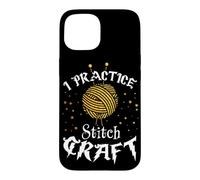 Carcasa para iPhone 15 I Practice Stitch Craft - Yarn Knitting - Knitter's Gift