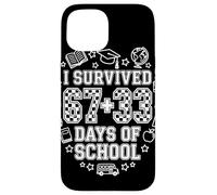 Carcasa para iPhone 15 I Survived 67+33 Days of School Funny Math 100th Day School