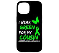 Carcasa para iPhone 15 I Wear Green For My Cousin Cerebral Palsy Ribbon