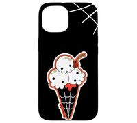 Carcasa para iPhone 15 Ice Cream Skull Spoopy Yami Kawaii Halloween Design, Spooky