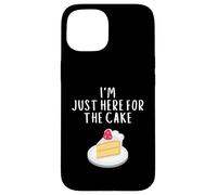 Carcasa para iPhone 15 I'm Just Here For The Cake Funny Wedding Party Costume Cakes