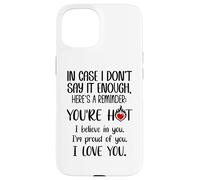 Carcasa para iPhone 15 In Case I Don't Say It Enough Couples Romantic Husband Wife