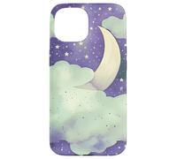 Carcasa para iPhone 15 In My Fantasy Era Witchy Green Sage Purple Moon Phases Stars